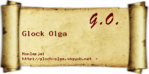 Glock Olga névjegykártya