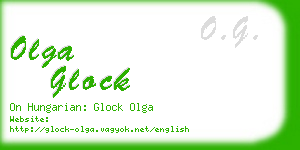 olga glock business card